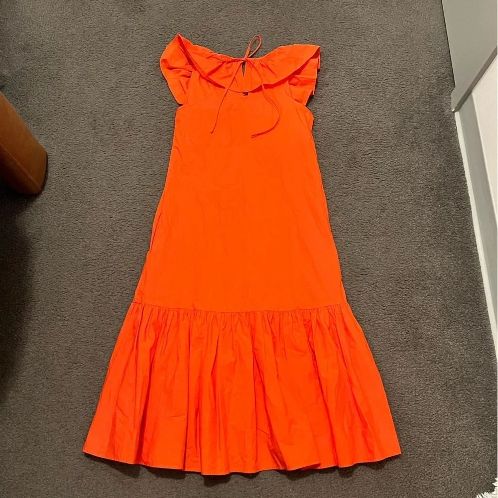 Anthropologie WHIT TWO Flouncy Ruffle Midi Dress